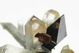 Anatase Crystal on Quartz with Chlorite Inclusions - Pakistan #207170-1